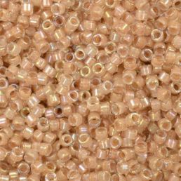 Miyuki Delica 11/0 - Blush Lined Crystal AB DB0069 - 5 g