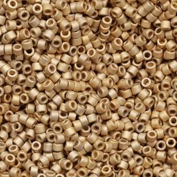 Miyuki Delica 11/0 - Matte 24kt Gold Light Plated DB0334 - 5 g