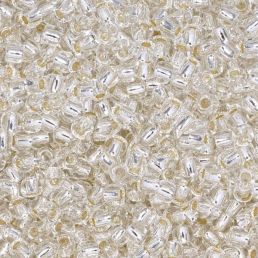Toho round - 11/0 - Silver-Lined Crystal  10 g