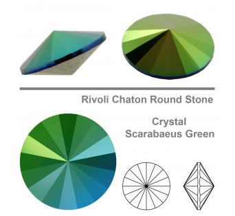 1122 - Crystal Scarabaeus Green