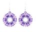 Kurz - Ručne šité náušnice - Circle of superduo v Žiline Purple